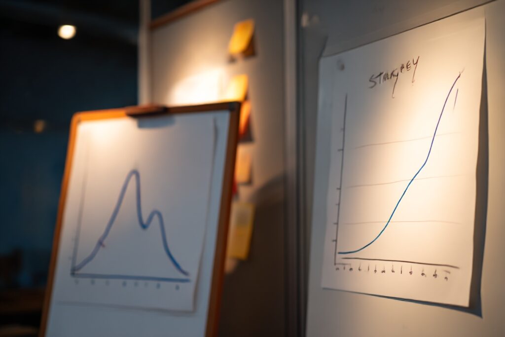 Vergleich von Marketing-Kampagne und Content-System