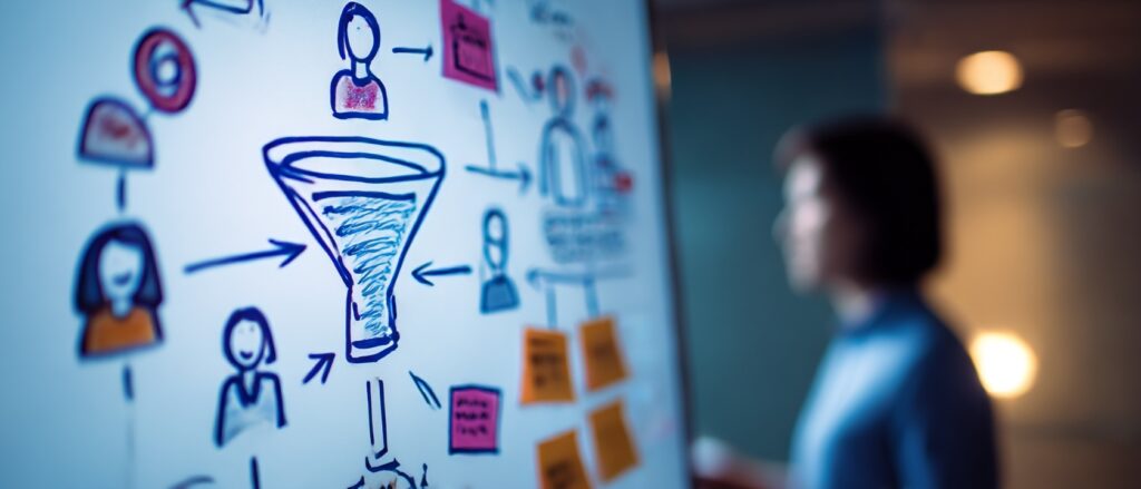 Systemischer Aufbau von Funnel, Journey und Content